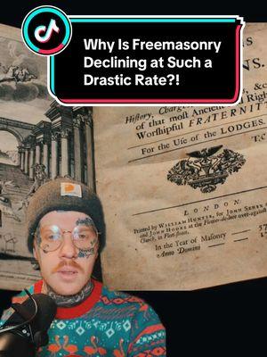 Freemasonry is on a drastic decline in membership. Why do you think this is the case? Comment your thoughts below 🤫 #gnosticpope #freemasonry #freemasons #thisisfreemasonry #masontok #masonictok #ExFreemason #masonictiktok #esotericfreemasonry #conspiracy #conspiracytheory