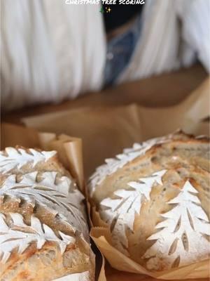 Merry Christmas 🎄✨ #sourdough #sourdoughscoring #homemade #freshbread #browngirl #bakersoftiktok #baking #christmas #christmastiktok #happyholidays 