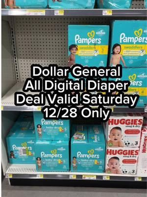 Need diapers but don’t want to pay full price? Head to Dollar General this Saturday Valid 12/28 Only #dgdeals #pampers #diapers #extremecouponing #krystenmitchsaves #dollargeneral #coupontok #dollargeneraldeals #beginnerfriendly #couponing #contentcreator #couponingcommunity #alldigital #dgcouponing