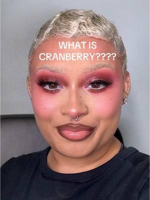 is cranberry more pink toned? purple toned? orange toned? DID I HIT IT ON THE NOSE??? #cranberrymakeuplook #cranberrymakeup 