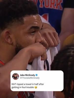 Karl-Anthony Towns is not feeling that towel 😭 (via @bleacherreport) #karlanthonytowns #karlanthonytowns32 #newyorkknicks #knicks #knickstape #knicksbasketball #knicksbasketball #nyknicks #newyorkknicksbasketball #knicksnation #knicksfan #NBA #nbabasketball #nbatiktok #nbatok #nbameme #nbamemes #nbafunny #nbafunnymoments #nbamoments #nbahighlights #jakemcgrady 