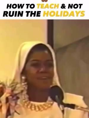 Sis Dr. #AvaMuhammad on how to teach but not ruin the holidays.  #fyp #foryoupage #nationofislam 