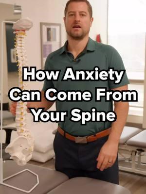 🧠Did you know that ANXIETY can actually come from a problem at your spine? I'm not saying that anxiety only comes from the spine, but it's not often a place that doctors look to when giving an anxiety disorder diagnosis. 👉The thoracic region of the spine houses your nerves that correlate to your "fight or flight" response. When there is pressure on the nerves in these region it can cause symptoms like agitation, elevated heart rate, dizziness, brain fog, or even your fight or flight response making you feel like you're in danger. By taking pressure off of these nerves you can actually relieve these symptoms. ⚡Check out the post on my profile called "One Exercise For All Of These Symptoms". The exercise in that video is one way that you can take pressure off those nerves. #anxiety #anxietydisorder #MentalHealth #SelfCare #mindfulness #MentalHealthAwareness #anxietyrelief