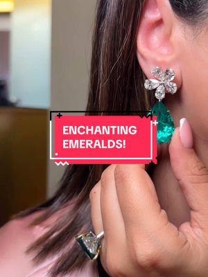 Join me at behind the scenes of showcasing Dehres’ stunning Colombian emerald drop earrings paired with a matching ring. Capturing the vivid green of these emeralds was no easy task, and we had to experiment with different lighting to do justice to their eternal beauty. While the final result is mesmerizing, I can assure you they’re even more breathtaking in real life. After 11 years as a blogger and influencer, filming emeralds has been one of the most challenging yet rewarding experiences. I hope you enjoy the elegance of this magnificent trio as much as I do! #emerald #colombianemerald #highjewelry #engagementring #earrings #naturaldiamonds #bridaljewellery #jewelrytok #champagnegem #yourdailydoseofsparkle 