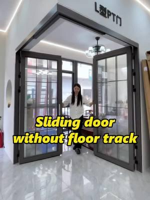 This PT door has no tracks, saves space, and is easy to clean #ptdoor #slidingdoor #foldingdoor #glassdoor #glassdoors #aluminiumdoors #aluminiumdoor #safetydoor #decoration  #building #renovation #chinawindowdoors #houserenovation #aluminiumfabrication #doorfactory #interiordesign  #homedeco #customgate #door #decorideas #homedecor #decor #style #art #tottme #tottmetal #family #viral