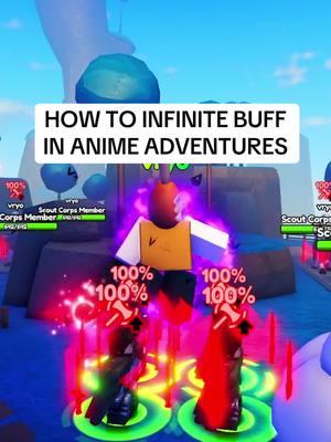 HOW TO INFINITE BUFF IN ANIME ADVENTURES! ⏰ #fyp #viral #roblox #robloxfyp #robloxgames #robloxanime #animeadventures #animeadventuresroblox 