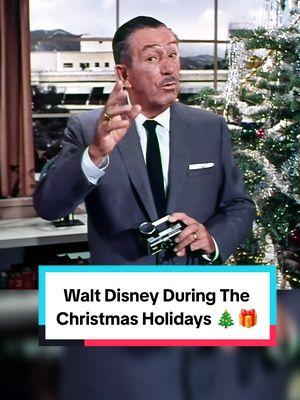 Merry Christmas 🎄🎁 Walt Disney loved the Christmas Holidays, here are some of the many scenes featuring Walt over the years, particularly at Disneyland with some enhanced Audio/Picture #waltereliasdisney #disneyparks #fypage #WaltDisney #disneylegend #legend 