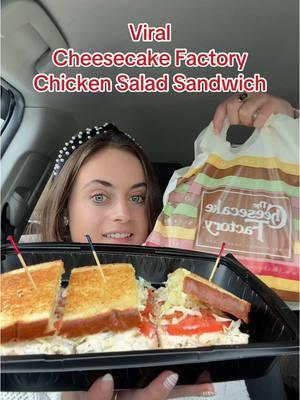 Viral Cheesecake Factory Chicken Salad Sandwich 🍗🥪🤎 #cheesecakefactory #cheesecakefactorydate #chickensaladsandwich #cheesecakefactorygirl #cheesecakefactorymukbang #cheesecakefactorymenu #chickensalad #sandwich #viralfood #popularfood 