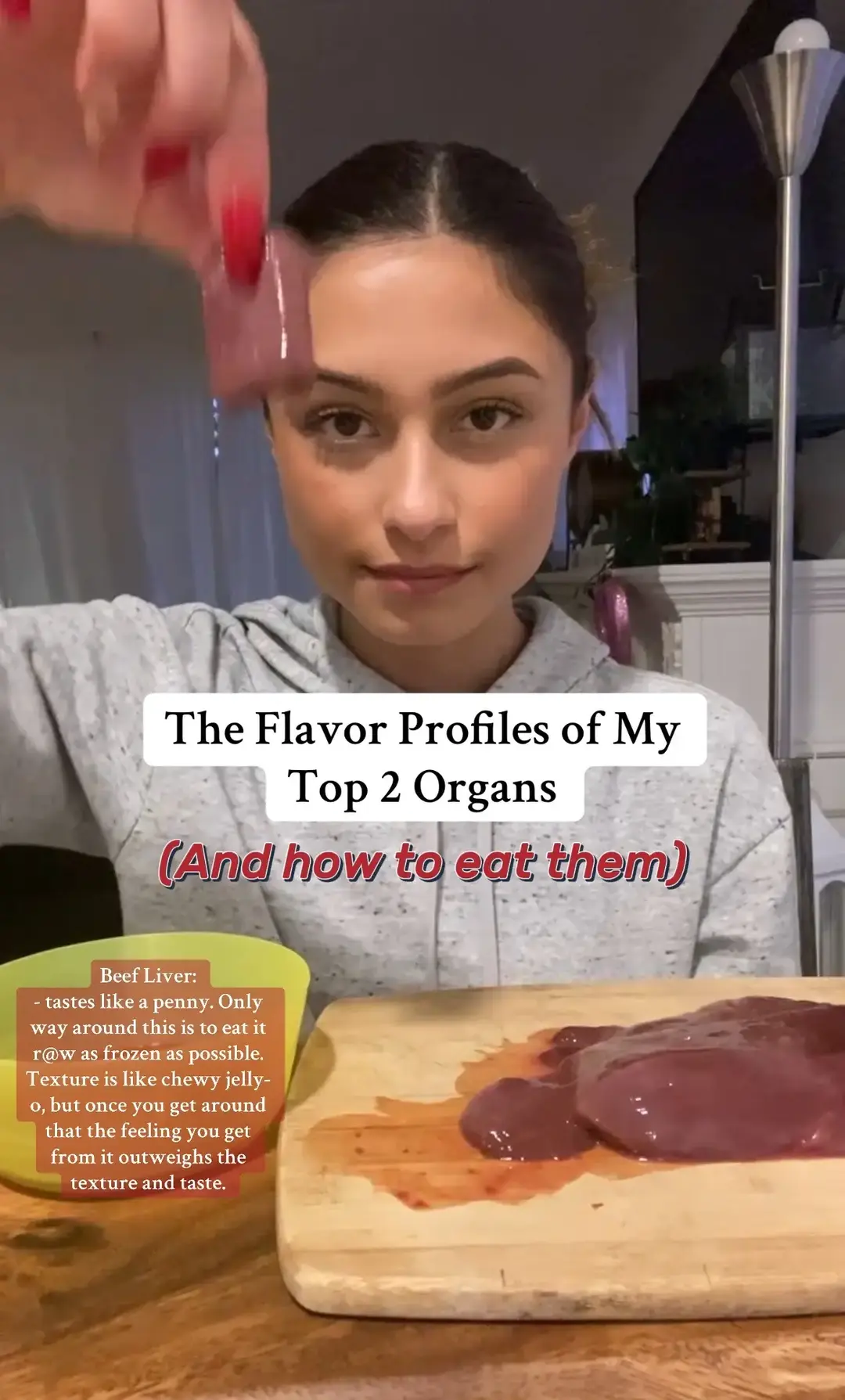 Since beef liver is the most nutrient dense, it is my go-to, but brain isn’t a bad alternative if you can’t stomach the taste of liver  #beefliver #organmeat 