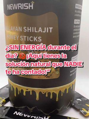 ¿Te sientes sin energía durante el día? Ya lo probaste?🚀 Descubre los Shilajit Honey Sticks de NEWRISH, una combinación poderosa de Shilajit puro de los Himalayas, miel orgánica y azafrán. ✨ Beneficios que sentirás desde el primer stick: 	•	Aumenta tu energía y resistencia 💪 	•	Mejora tu concentración y estado de ánimo 🧠 	•	Sabor delicioso y fácil de llevar 🍯 🔥 Flash Sale: $16.88 - $52.88 🔥 ¡Corre! Se están agotando rápido. Haz clic en el enlace y lleva tu energía al siguiente nivel. 👉 Compra ahora y disfruta del poder de la naturaleza! #EnergíaNatural #ShilajitHoney #BienestarTotal #FlashSale #VitalidadDiaria #MielOrgánica #SuplementoNatural #BoostDeEnergía #SaludHolística #EstiloDeVidaSaludable #NEWRISH #EnergíaPura #RemedioNatural #ShilajitPuro #FitnessYSalud##shilajit #tiktokshopblackfriday #tiktokshopsale @Newrish Shop 