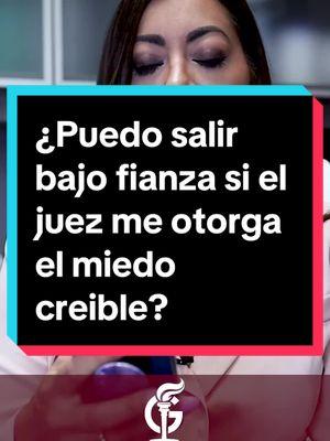 ¿Puedo salir bajo fianza si el juez me otorga el miedo creible?  Claro que sí, es posible solicitar una fianza para salir del centro de detención y continuar defendiendo su caso en libertad. #abogadadeinmigracion #imigracion #inmigracionEEUU #abogadagalan