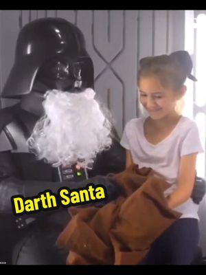 Kids visit Darth Santa. #santaclaus #darthsanta #vaderclaus #sw247 #starwars24seven #christmas #fatherchristmas #hohoho #alliwantforchristmas #yule #darthvader #stormtrooper 