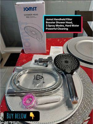 Jomst Handheld Filter Booster Shower Head, 🚿 🧼 3 Spray Modes, Hard Water Powerful Cleaning, Enlarged Water Outlet Panel Bathroom Shower Set #jomst #jomsthandheld  #jomstfilteredshowerhead #jomsthandheldfilterbooster #shower #showerhead #showerheadfilter #TikTokShop #TikTokShopHolidayHaul #showertok #sofresh #handheldshower 