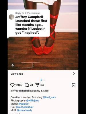 Replying to @K D let’s note the date and give Jeffrey Campbell his flowers 💐 it can’t be a dupe if he did it first #clockit 