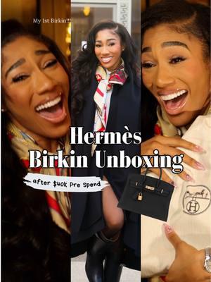 Replying to @RL Photography 📸 INTRODUCING BIRKIN BABY 🥳🥳🥳 She is a Birkin 25, in Togo Calfskin Leather, with Gold Hardware, in the color Noir 🥹 FULL unboxing on my YouTube Channel, and thank you @RL Photography 📸 for capturing this special moment 🤧🤧🤧 #birkin #birkinbag #hermesbirkin #hermesbag #birkin25 #hermeskelly #hermesunboxing #unboxing #hermeskelly #minikelly #christianchanel #luxuryshopping #tiktokpartner #luxuryunboxing #blackgirlluxury 