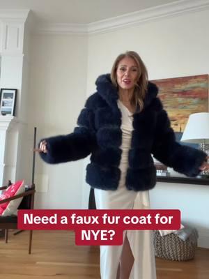 Get it with that Christmas cash 💙 #fauxfur #fauxfurcoat #fauxfurjacket #viraljacket #nyeoutfit #partyoutfit #partyoutfits  #datenightoutfit  @Therealpazminoonfire 