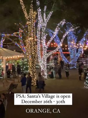 Don’t miss Orange County’s favorite holiday event! 🤩 #oc #orangecounty #irvineparkrailroad #santasvillage 