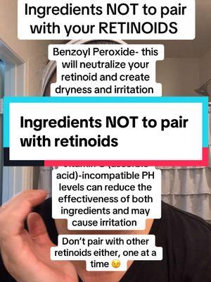 #skincare #esthetician #skincareinfluencer #skincaretips #skincaretiktok #retinoids #benzoylperoxide #vitaminc #aha #bha 