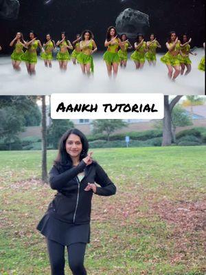 Dance tutorial for AANKH  #bollywooddance #aankh #sunidhichauhan #trendingindiandance #hooksteotutorial #easydance #learndance #bollywood 