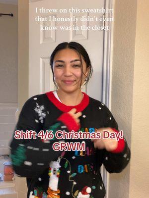 I was lucky with a half shift today!!! The universe knew I needed it!!!  Who got called off today??  #nurse #nursetiktok #christmas #christmastiktok #holidaytiktok #uglysweaters #uglysweater #scrubs #nursehumor #getreadywithme #nursevlog 