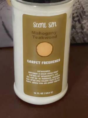 Babyyyyyy!!! When I tell you this smells amazing!!! #scentszncarpetfresheners #mahogany #teakwood 