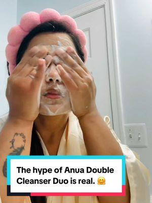 The hype of Anua Double Cleanser Duo is real. 🤗 #fyp #OOTD #anua #doublecleanser #facialcleansing #cleansingfoam #cleansingoil #koreanskincare #skincareproducts #facialwash #gogetyours 