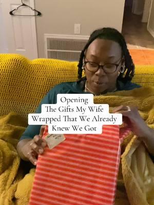 Opening the gifts my wife wrapped that we already knew we got #Christmas #Navidad #christmas2024 #merrychristmas #wlw #wlwcouple #coupletok #mrsandmrs #blacklesbiancouples #blacklesbianlove #christmasgifts #giftexchange 