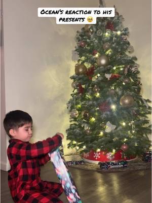 He cried last year about Santa and the wrapping paper so I’m so happy he likes Christmas now 😂 #youngparents#humbletoddler#realisticchristmas#christmaspresents#christmasday#hispanicchristmas#lowincome#momlife#youngparents#toddlerfirstchristmas 