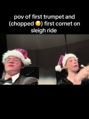 christmas #fyp #fypage #band #christmas #pov #sleighride #trumpet #trumpets 