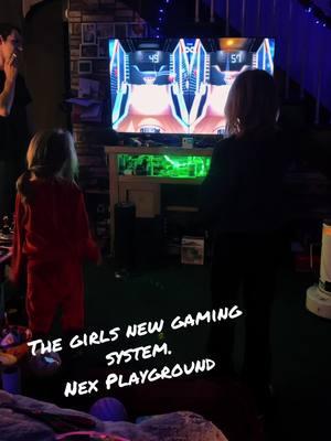 Honestly this was the first time the girls didn’t touch their phones all day. They were too busy playing the new gaming system. The nex playground. Best Santa gift ever!!! #nexplayground #gamingsystem #christmas #santagift 