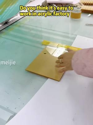 Do you think it's easy to work in acrylic factory#acrylicproduct #acrylicsheet #acrylic #custom #mjacryliccustomfactory 