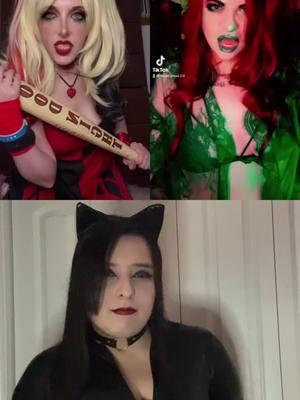 #duet with @jessica_felice 🐈‍⬛🤡🍃 #dccomics #foryoupage #fyp #foryou #catwoman #selinakyle #cat #batman #dc #dcuniverse #catwomanalexis #sexy #xyzbca #harleyquinn #posionivy #Duet 