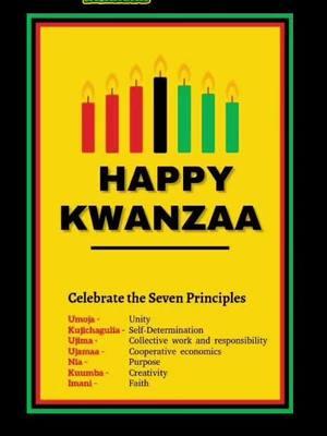 Happy First Day Of Kwanzaa❤️🖤💚 #happykwanzaa #umoja 