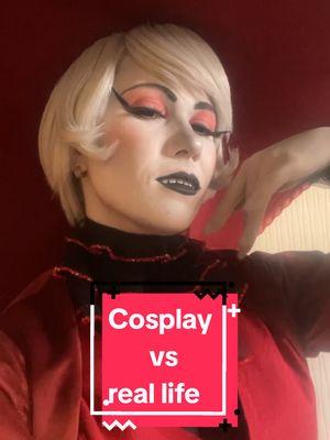 Cosplay vs real life  #cosplay #hazbinhotel #rosiehazbinhotel 