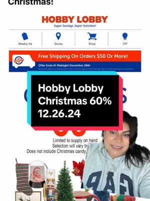 Hobby Lobby clearance!!! Christmas still 60%!!!!! #stayathomemom #MomsofTikTok #clearanceshopping #hobbylobby #hobbylobbyfinds #hobbylobbyclearance #clearancehunter #greenscreen 