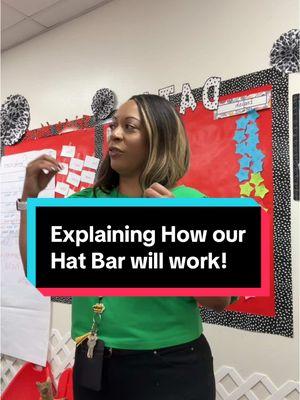 We made hats for Christmas! This was my present to my students! #hatbar #hats #truckerhat #beanies #tiktokteacher #christmasbreak #teacher #firstgrade #thankfuk