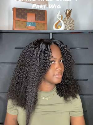 Domiso no leave out afro curly v part wig 20 Inch @domisohair #domisohair#gluelesswigs#amazonwigs 