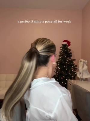 This took less than 5 minutes while using The Ponytail by BELLAMI x Andrew Fitzsimons. I use shade Dark Brown Dirty Blonde in 20”. Use code ALLISONC for 20% 🥰 @Bellamihair #bellami #bellamihair #bellamipartner 