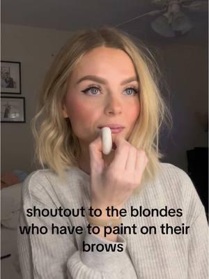 If I could only have 1 makeup product it would 100% be my $5 @elfcosmetics eyebrow pencil 🤪🫶❤️ #blondes #blondesdoitbetter #blondehair #eyebrows #eyebrowtransformation #elfcosmetics #bobhaircut #makeup #makeuptransformation 