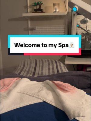 Welcome 🫶🏻🧖🏼‍♀️ #spa #esthetician #facial #sparoom #steamer #loupe #relax #relaxing #treatmentroom #facialbed #skincare #skincaretreatments #welcome #tour #spatour 