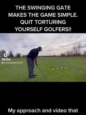 This is the swinging gate! This approach teaches a throw release which makes ball striking easier and more powerful. #golf #golftiktokers #golftiktok #golfcoach #toddheuglygolf #wasatchgolfacademy #pga #golfswing 