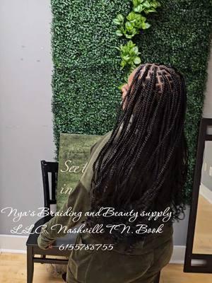 Small knotless affordable price#nyasbraidingandbeautysupply #nashvillebraider #bohemianbraids #boxbraidshairstyles #blackownedbusiness #fypシ゚viral 