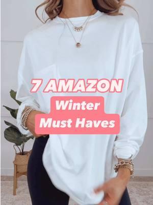 ❄️ 7 Winter Must Haves  ⭐️Shop on my #amazonstorefront  #winteroutfit #winteroutfits #winteroutfitideas #tshirt #leggings #fleece #jeans 