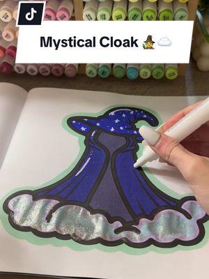 mystical cloak asmr 🧙‍♀️☁️💖🥹 #relax #asmrsounds #asmr #amazoncoloringbooks #amazonfinds #creatorsearchinsights #coloringbook #christmas #fyp #foryourpages #coloringbookforadults #ohuhumarkers #satisfying #colouringbook #giftideas #coloring #colouring 