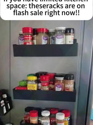 Magnetic storage shelves to use for spices, laundry, office, and everywhere in between! Holds up to 8lbs and comes with a pack of 4! Click the link to shop! #magneticshelf #magnetic #shelf #shelves #storage #storagehack #storagehacks #smallspace #spicerack #spicerackmakeover #foryou #TikTokShop #tictokshopspringsale #TikTokMadeMeBuyIt 