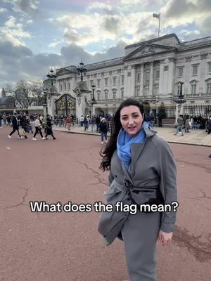 What does the flag mean when it’s up Vs down? #buckinghampalace #uk 