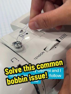 💡 Struggling with messy bobbins? If the thread looks loose and squishy, it’s not you—it’s the way you wound it. 🫠 Missing the bobbin tension guide while winding a new bobbin will throw the whole thing off making it unusable.  😬 Yes, you will need to unwind it all and toss the thread. I’ve seen it hundreds of times with beginners and they often can’t diagnose the issue themselves because they don’t know what a properly wound bobbin should even look like.  🙌🏽 But since you found me, now you know the fix. You’re welcome. 😊 Give it a go and try sewing again. I bet you’ll see a huge difference.🧵  ❤️Want more tips to level up your sewing game? Use the link in my bio and I’ll send you my Beginner Sewing Tips & Tutorials Guide for FREE! 😱👍🏽🔥  #craftygemini #learntosew #sewingforbeginners #beginnersewing #bobbintips #bobbinissues #windingabobbin #sewingtips #sewingtricks