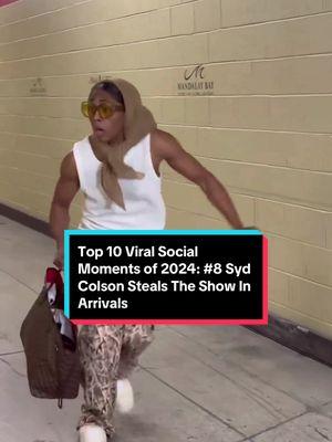 Counting down the Top 10 Viral Social Moments of 2024 👏 Brightening up everyone’s day is Syd Colson taking the #8 spot, Never a dull moment when Syd hit the tunnel for arrivals 🧡