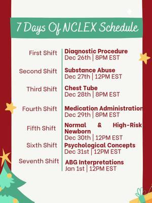 Check out the topics we’re covering during the 7 Days of NCLEX and make sure you don’t miss a single session. Sign up for FREE at ReMarNurse.com/7days! #nclex #nursingschoolhacks #nursinglife #nclexpass #nursinghumor #nursingschool #nursingstudent #nclexstudying #nclextips #nclexrn #nclexrnreview #nclexpn #nclextips #nclexreview #remarnurse