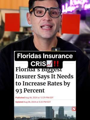 Floridas insurance crisis! 💵 #insurance #homeownersinsurance #mortgagetips #homebuyers #floridainsurance 